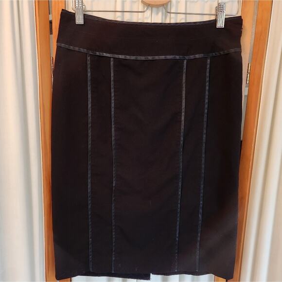 Nine West Stretch Black Pencil Skirt Size 6 - Picture 5 of 8